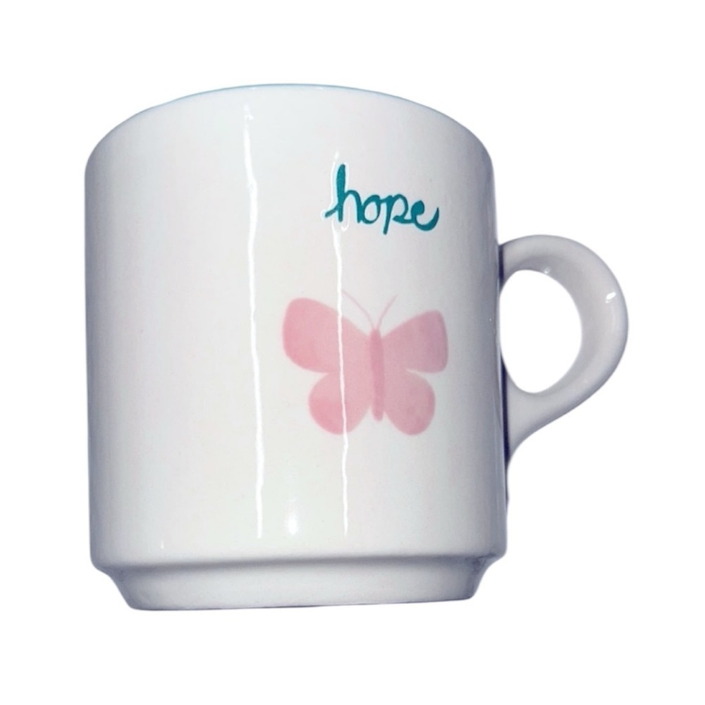 Dolly Parton Hope Mug with Pink Butterfly Design 20 ounce brand new